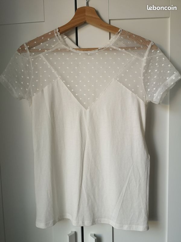 Magnifique top maje taille à dentelle Vêtements