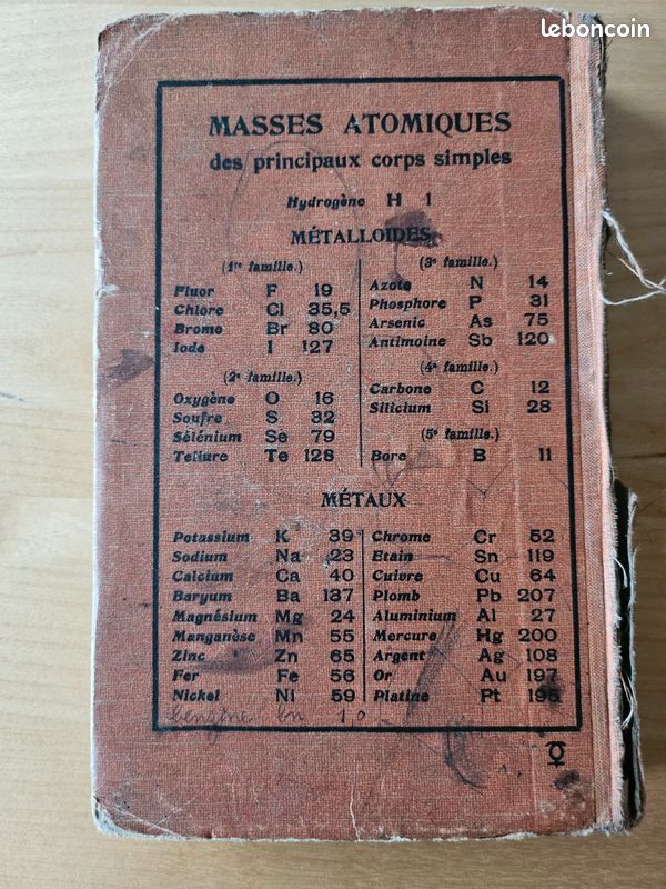 Chimie- Brevet élémentaire programme 1920 (image 3)