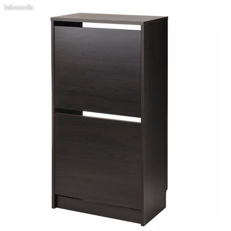 Armoire à chaussures IKEA BISSA – Comme neuve – Brun noir (image 4)