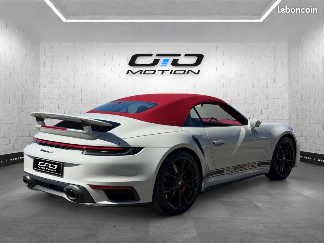 PORSCHE 911 992 Turbo S Cabriolet Exclusive Kreide/Lift/Burmester 3.8i 650 PDK (image 6)