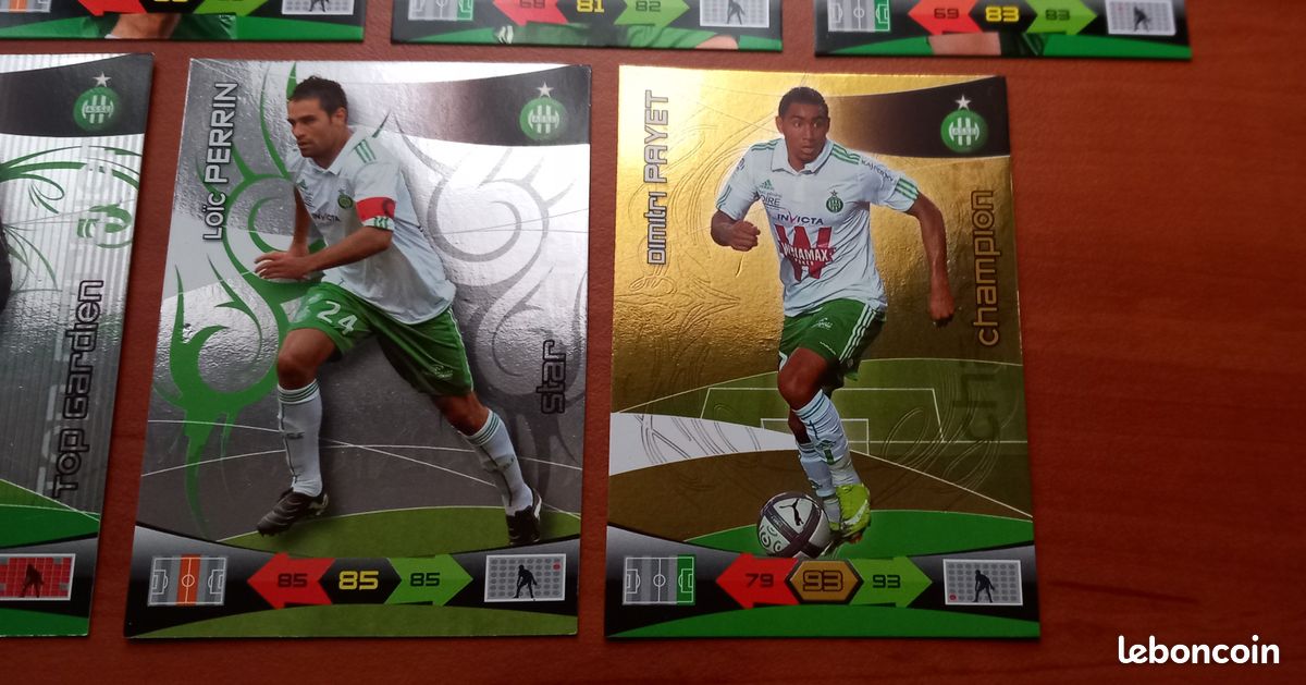 poster football Dimitrov Asse St etienne les verts 1988-89