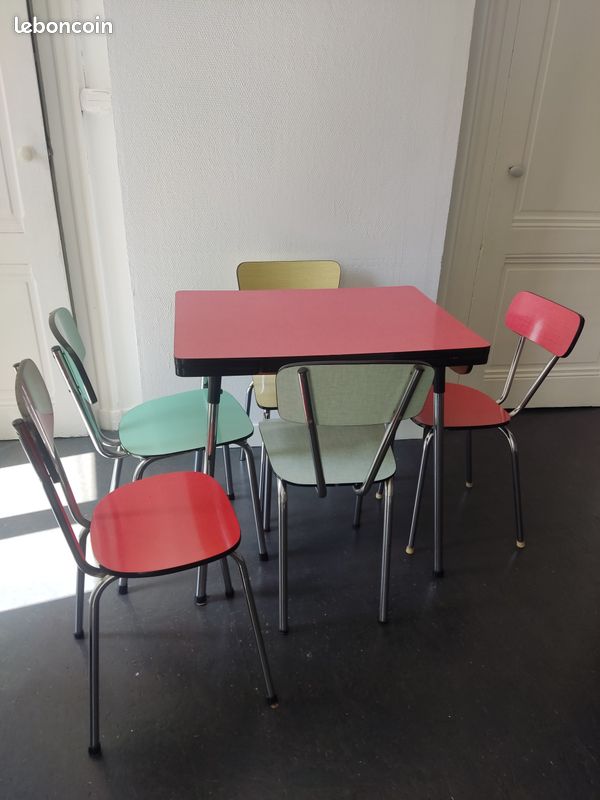 Table et chaises formica Vintage (image 2)