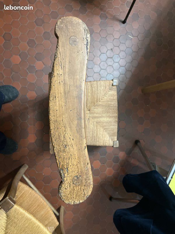 Prie dieu paille &bois (image 2)