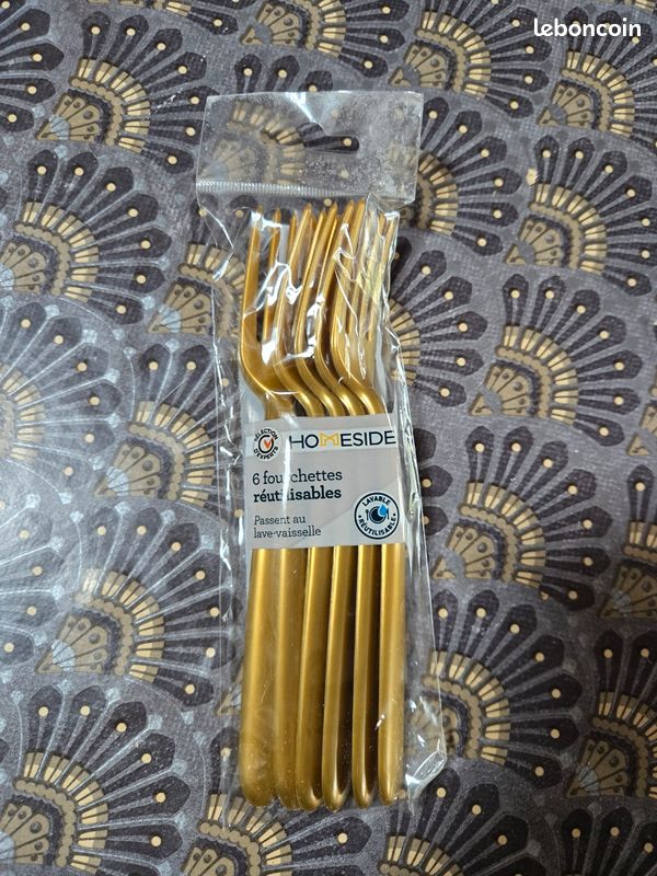 Lot de 6 fourchettes réutilisables (image 1)