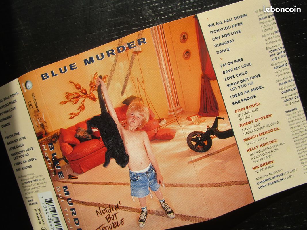Blue Murder – Nothin' But Trouble / K7 Cassette 1993 Hard Rock Heavy Metal (image 3)