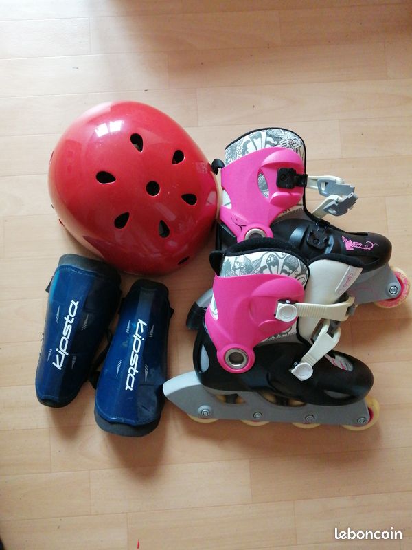 Roller + protection genoux +casque (image 1)