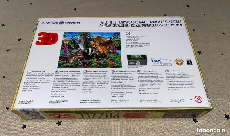 Puzzle 3D animaux sauvages (image 3)