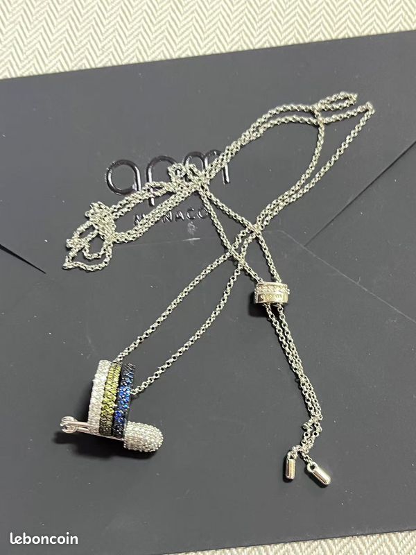 ✨ Collier APM Monaco - Design épingle à nourrice tricolore ✨ (image 5)