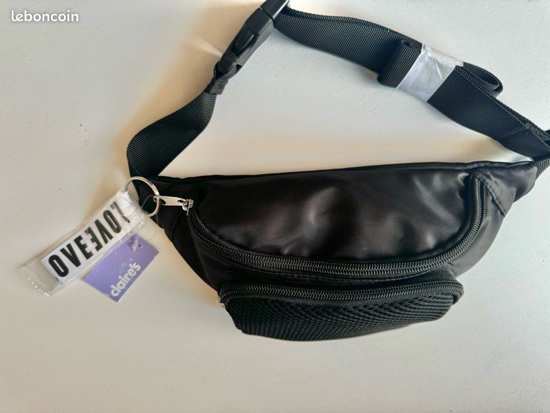 Sac banane noir Claire´s tout Neuf Accessoires Bagagerie