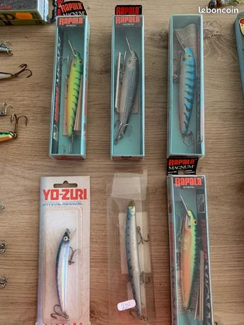 Leur Ancien De Pêche Bomber En Bois - Leurre Crankbait Vintage - Original, Avec Usure
