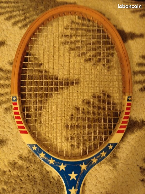 Housse Raquette De Tennis Vintage DONNAY – Années 70, Motif écossais
