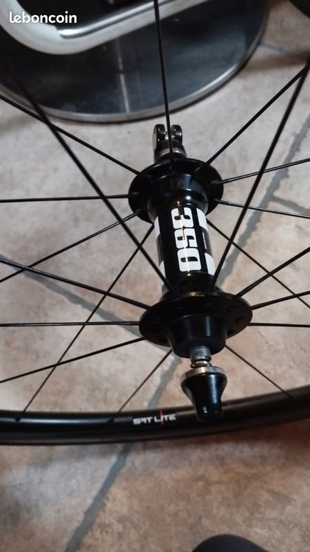 Paire de Roues vélo route Patin Carbonne boyau (image 3)