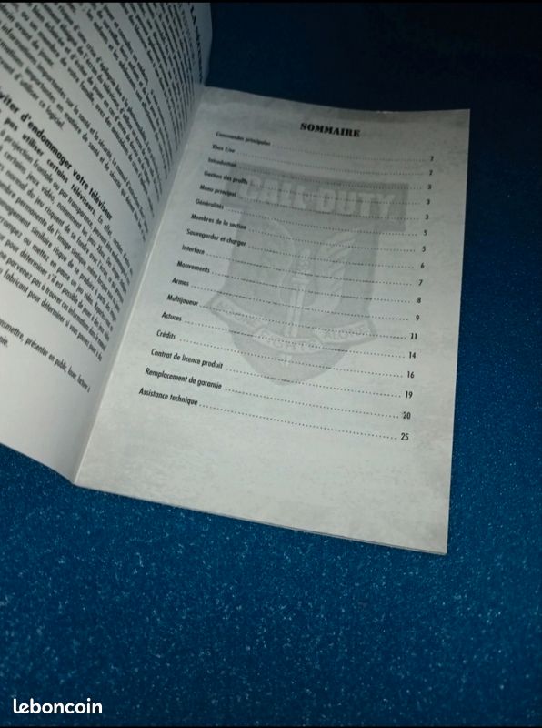 Notice / Manuel D'utilisation Pour Call Of Duty 2: Big Red One Sur Xbox - Bon état, Origine France