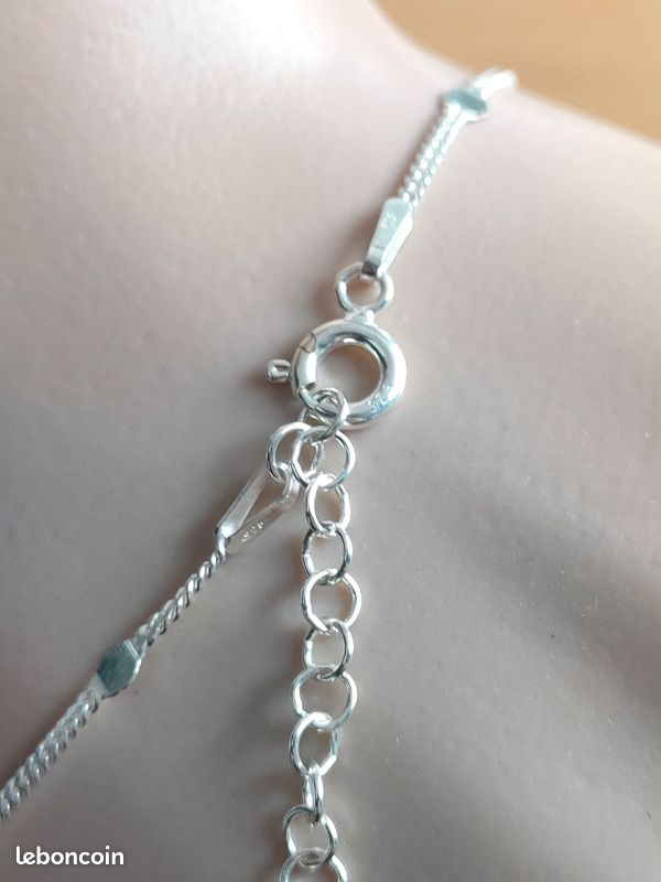 Bracelet Chaîne Femme En Argent 925 - Longueur 19 Cm - Neuf Avec étiquettes Thanina Bijoux