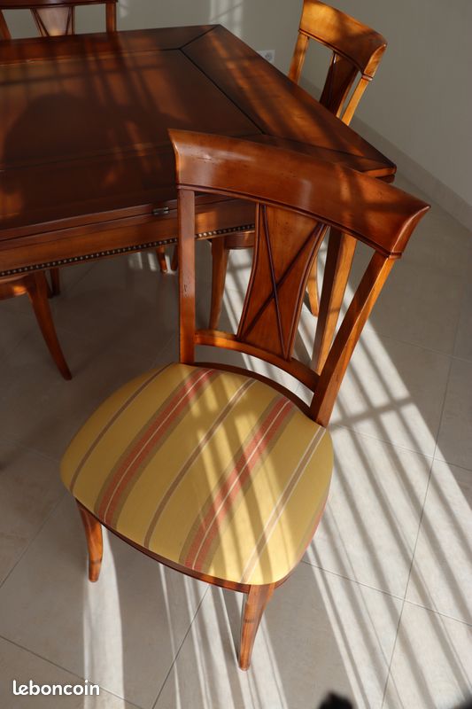 Tables de salon et chaises en merisier massif (image 5)