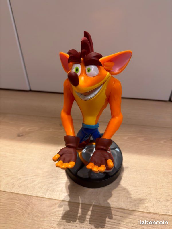 Lot De 4 Peluches Crash Bandicoot - Collection Jeux Vidéo - Doudous Officieux Pour Fans