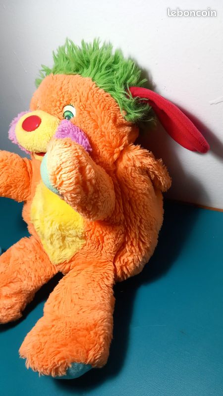 Sac Vintage Popples – Années 80 – Orange – Rucksack Peluche – Collection