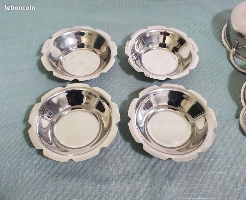 3 mini marmites et 4 coupelles inox (image 6)