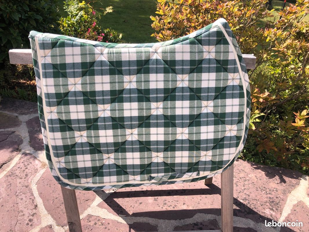 Tapis de selle écossais vert (image 3)