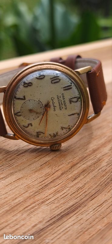 Montre Vintage Gira-Watch Mécanique Plaqué Or Fonctionne (image 8)