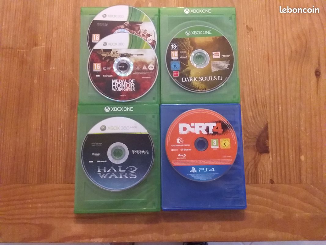Dirt ps4 dark souls xbox one halo wars medal of honor