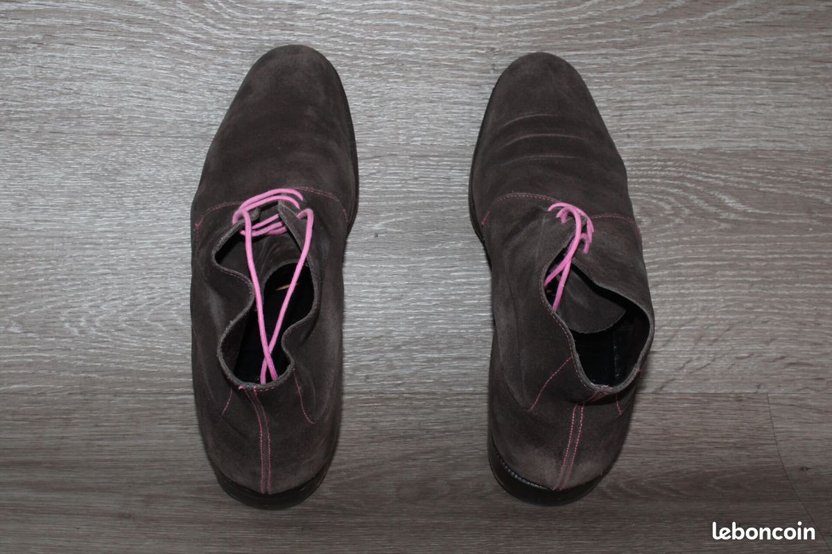 Bottines Chukka Crockett and Jones - Pointure 43,5 Cuir Velours Bon État (image 10)