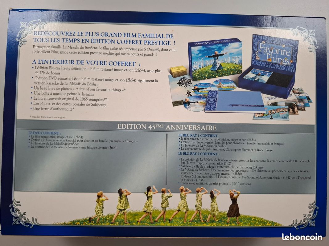 LA MÉLODIE DU BONHEUR — Coffret Prestige 45ème Anniversaire — État NEUF (image 2)