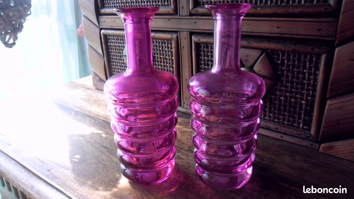 2 bouteille rose déco (image 1)