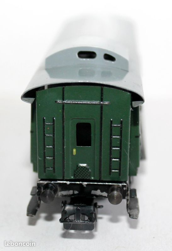 RARE HORNBY FOURGON BAGAGE SNCF AVEC PORTE LATERAL EN BOITE BLEU HO REF