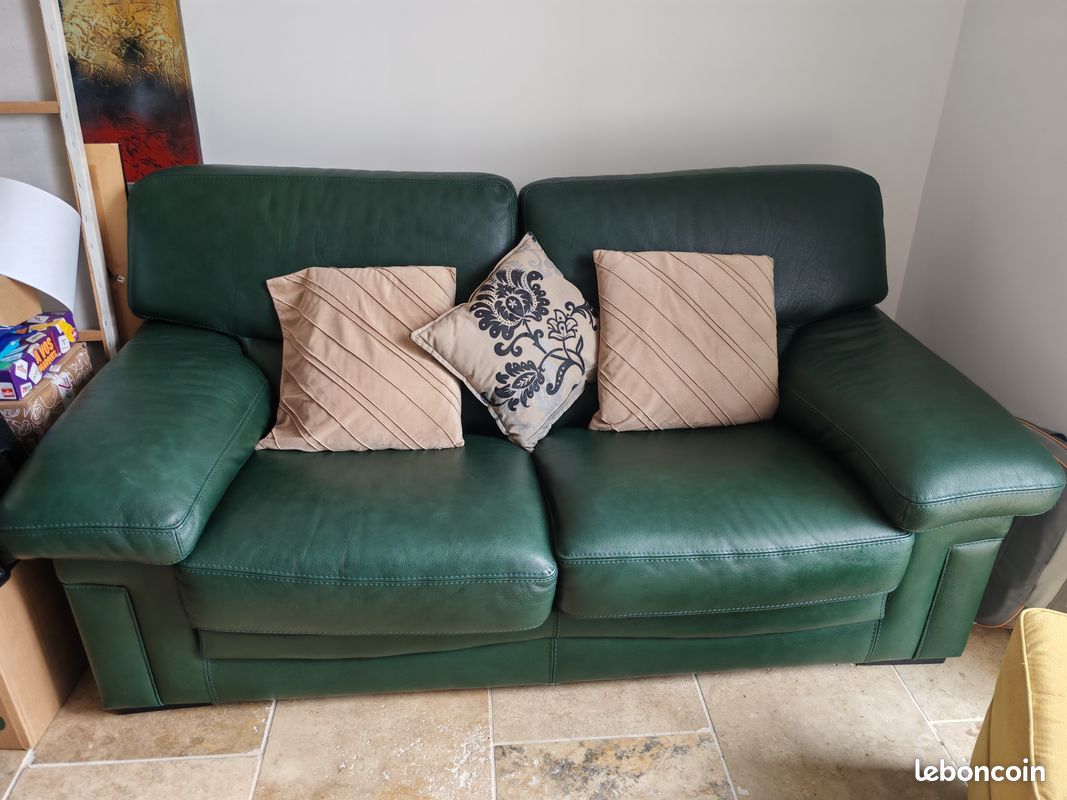 Canapé cuir Roche Bobois (image 1)