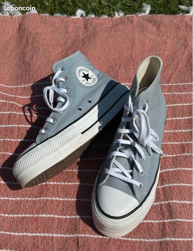 baskets converse converse gris bleu