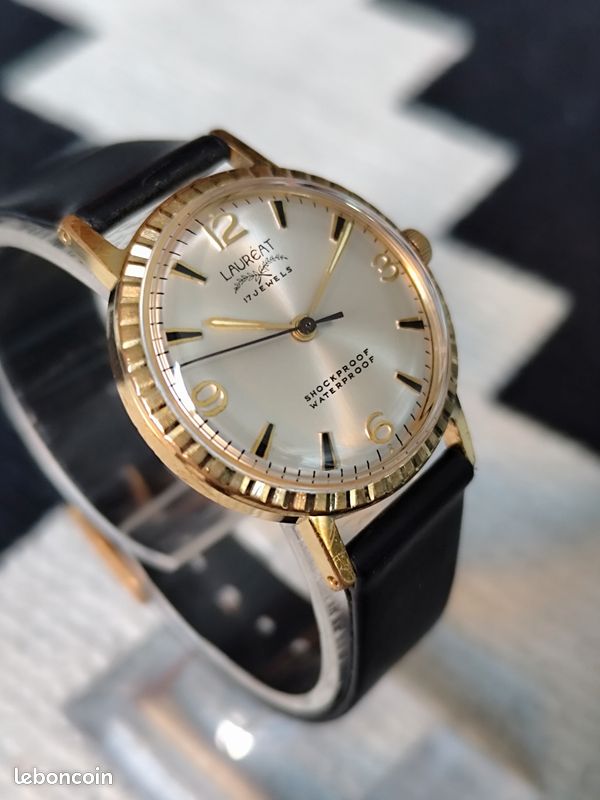 Montre Bracelet Vintage LAUREAT – Homme – Classique – Ne Fonctionne Pas