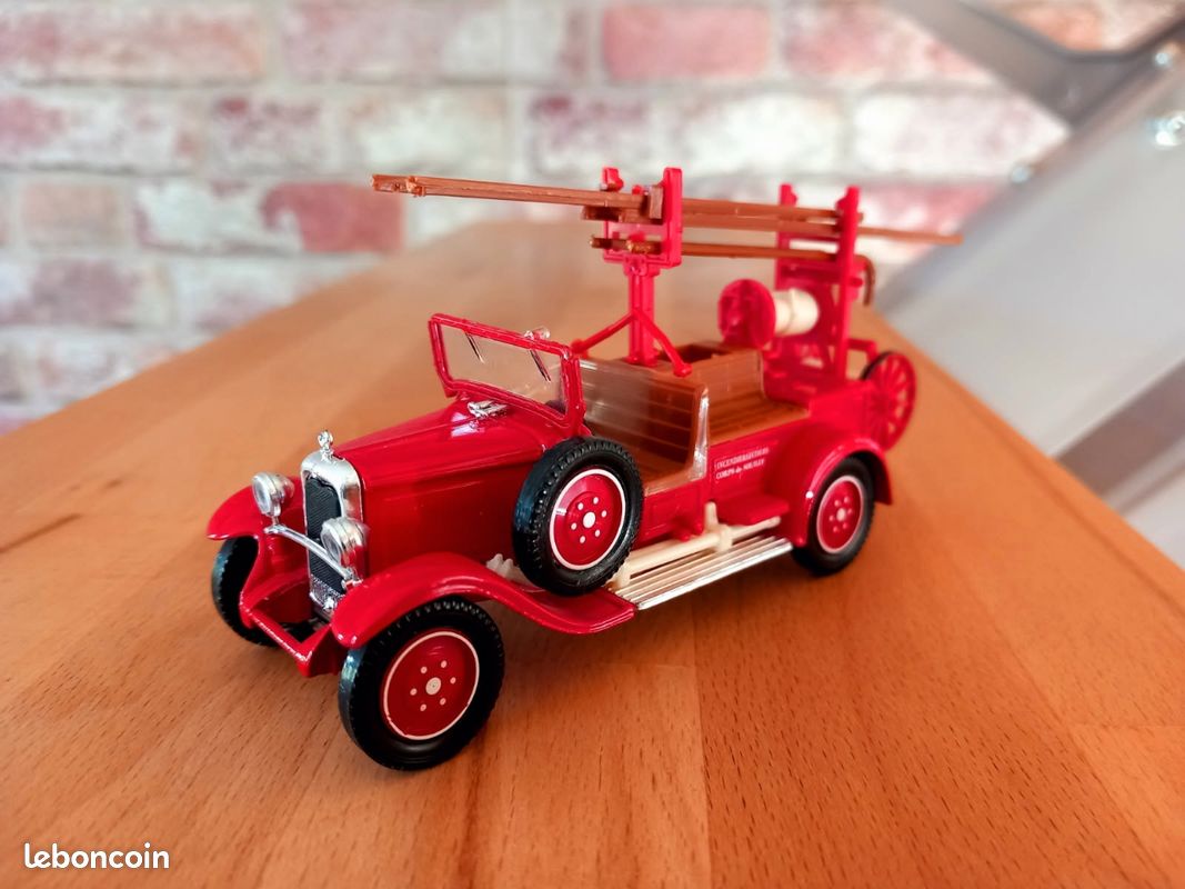 Micro-citron Dubray 1/43 – Citroën C4 1930 Sapeurs-Pompiers De Lyon – Collection Occasion