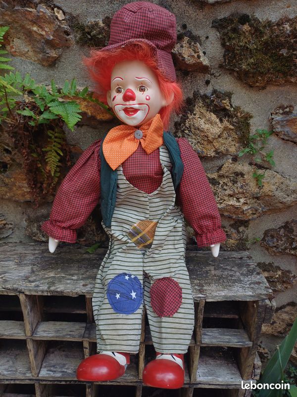 Poupées Russes Empilables Vintage - Lot De 5 Pièces - Clowns