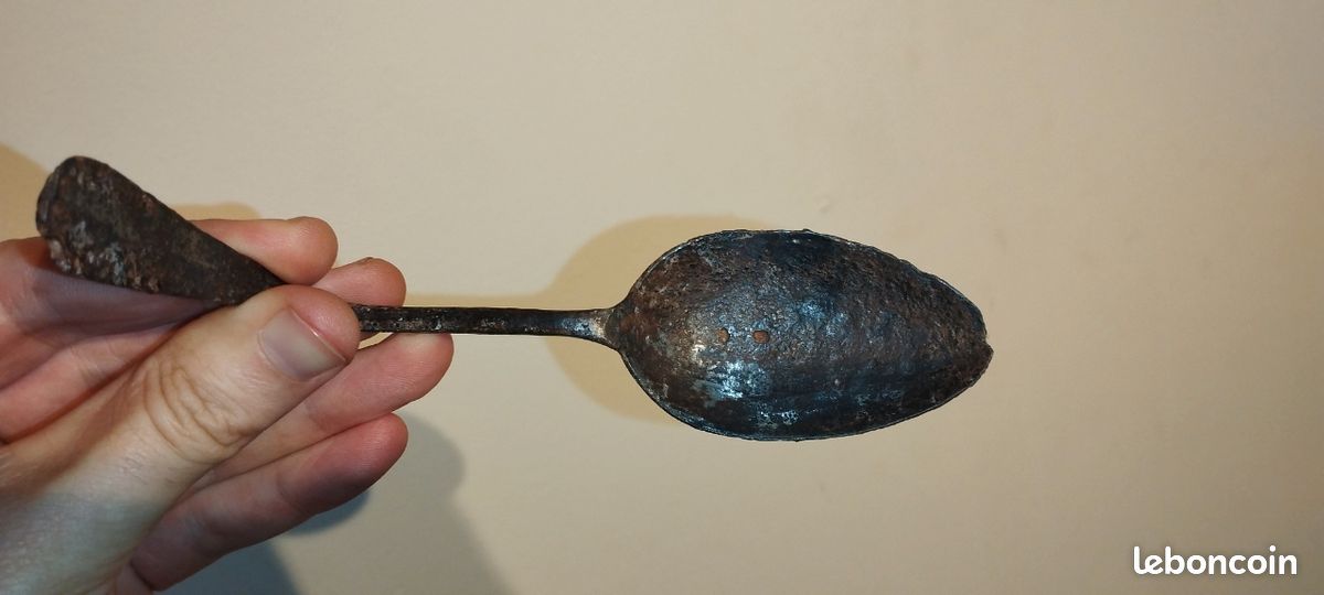 Objet de curiosité cuillère ancienne art de la table collection antiquités (image 2)