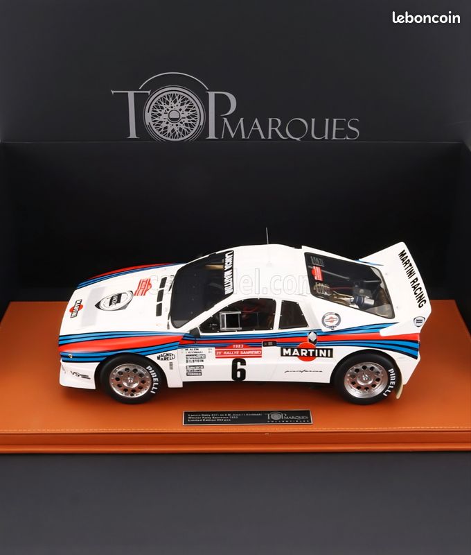 Modèle Rallye 1/43 Miniature Solido Lancia 037 Martini Rally Monte Carlo 1983 - Échelle 1/43, Neuf Bsa Martini