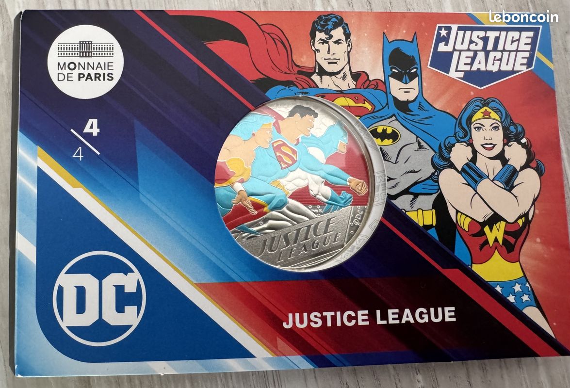 Piece argent 50 série justice league (image 1)