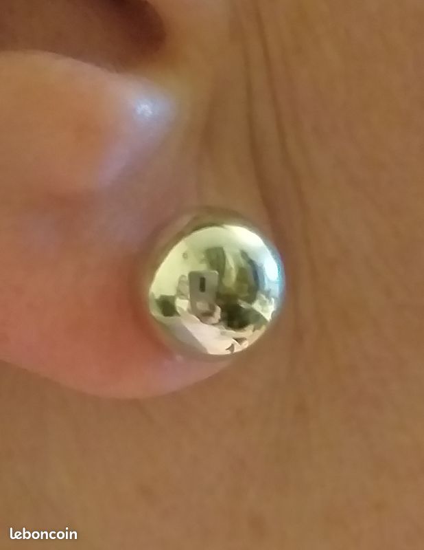 Boucles d'oreilles en argent (image 1)