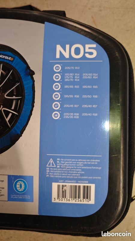 Norauto chausette pneus winter Tex 3 (image 2)