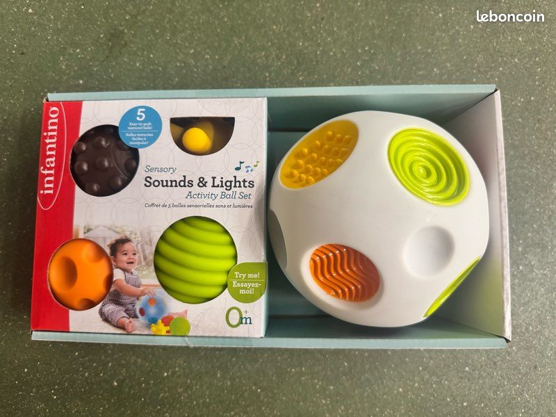 Balles Sensorielles pour Jouets Sensoriels pour Couleurs Vives Ensembles-Cadeaux Multi Doux pour Jouets d'Enfant Lot de 6
