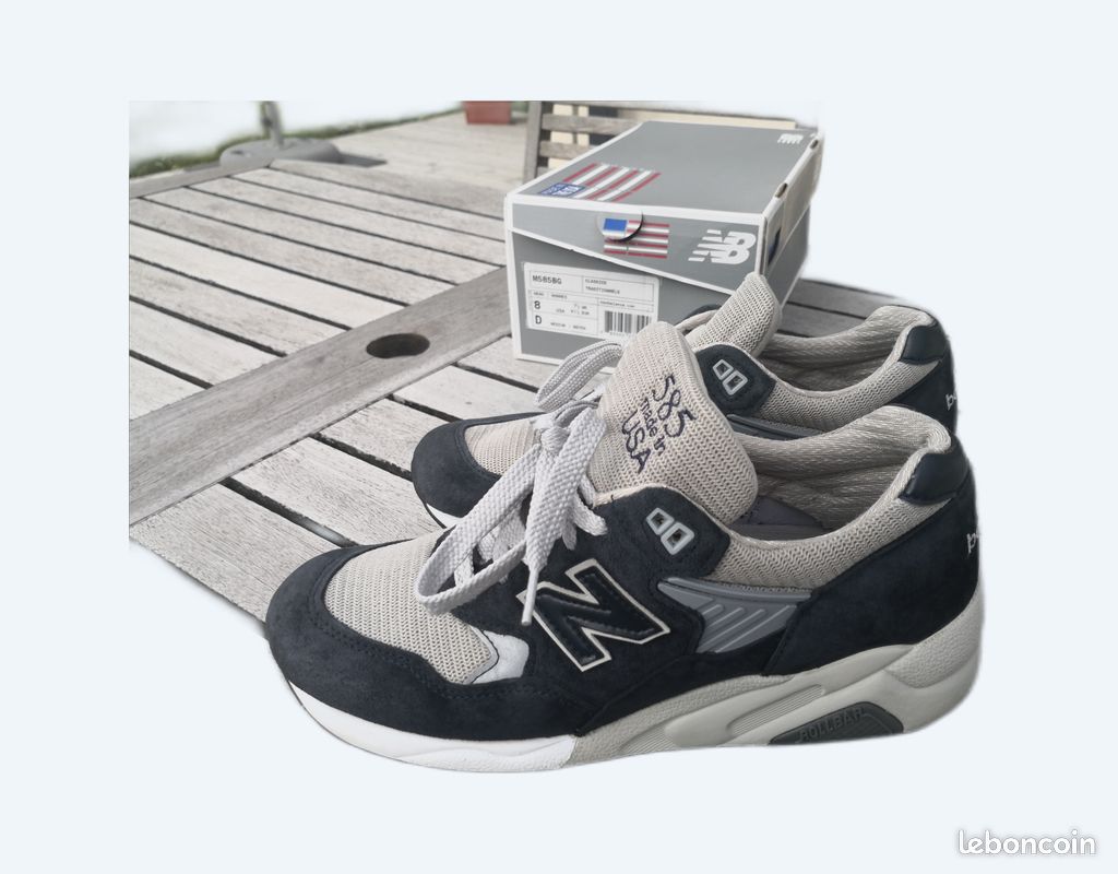 NEUF / DEADSTOCK 👟 New Balance M585BG Made in USA - Classic Gris/Marine - US 8 / EU 41.5 avec boîte 👟 (image 8)