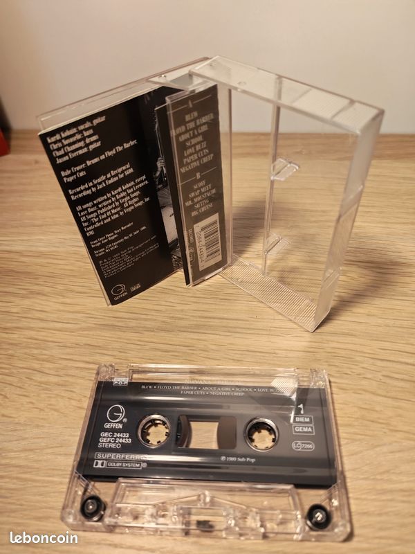 Cassette audio Nirvana "Bleach" k7 vintage Sub Pop Geffen 🎸📼 (image 4)
