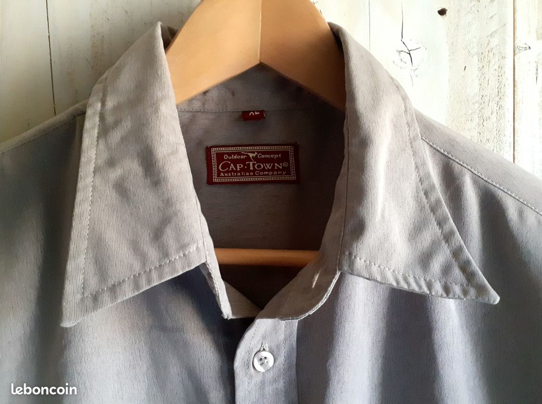 Chemise Boutonnée Sherpa Adventure Gear Homme Grise, Manches Courtes, Taille XL