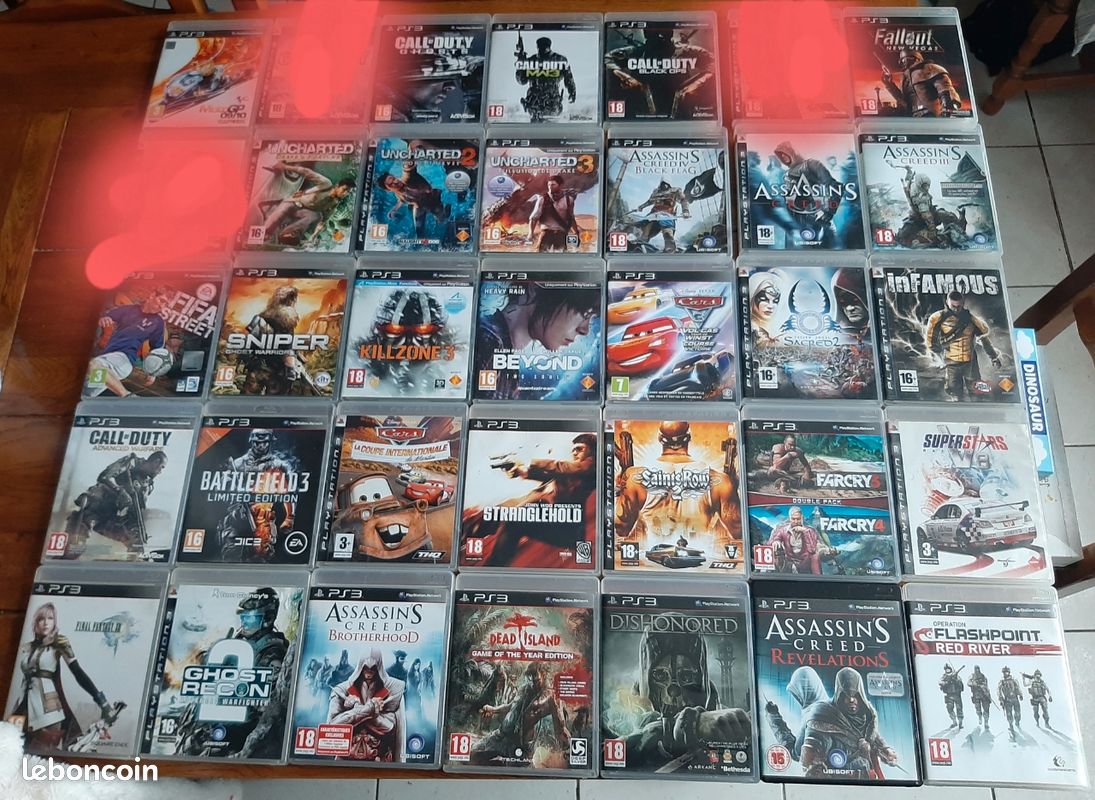 PS3: LOT DE 9 JEUX EN LOOSE (lot 16