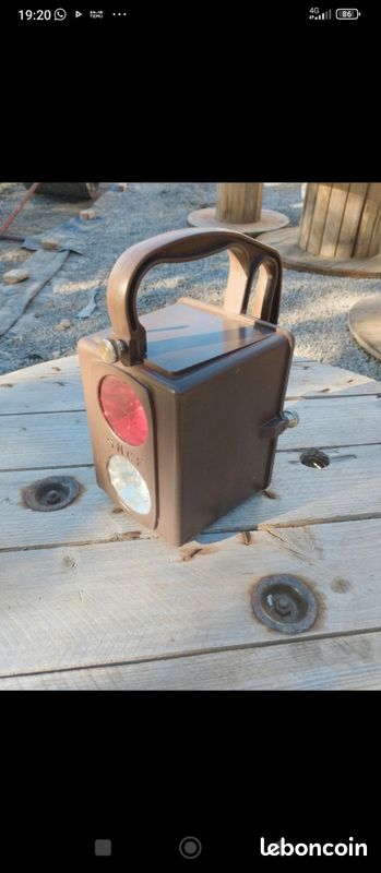 Lampe signalisation vintage SNCF (image 1)
