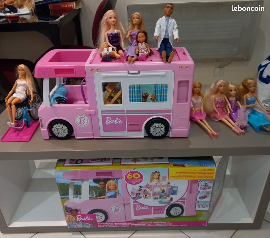 Camping car de rêve 3 en 1 avec barbies possibilités de choisir à l'unité (image 1)