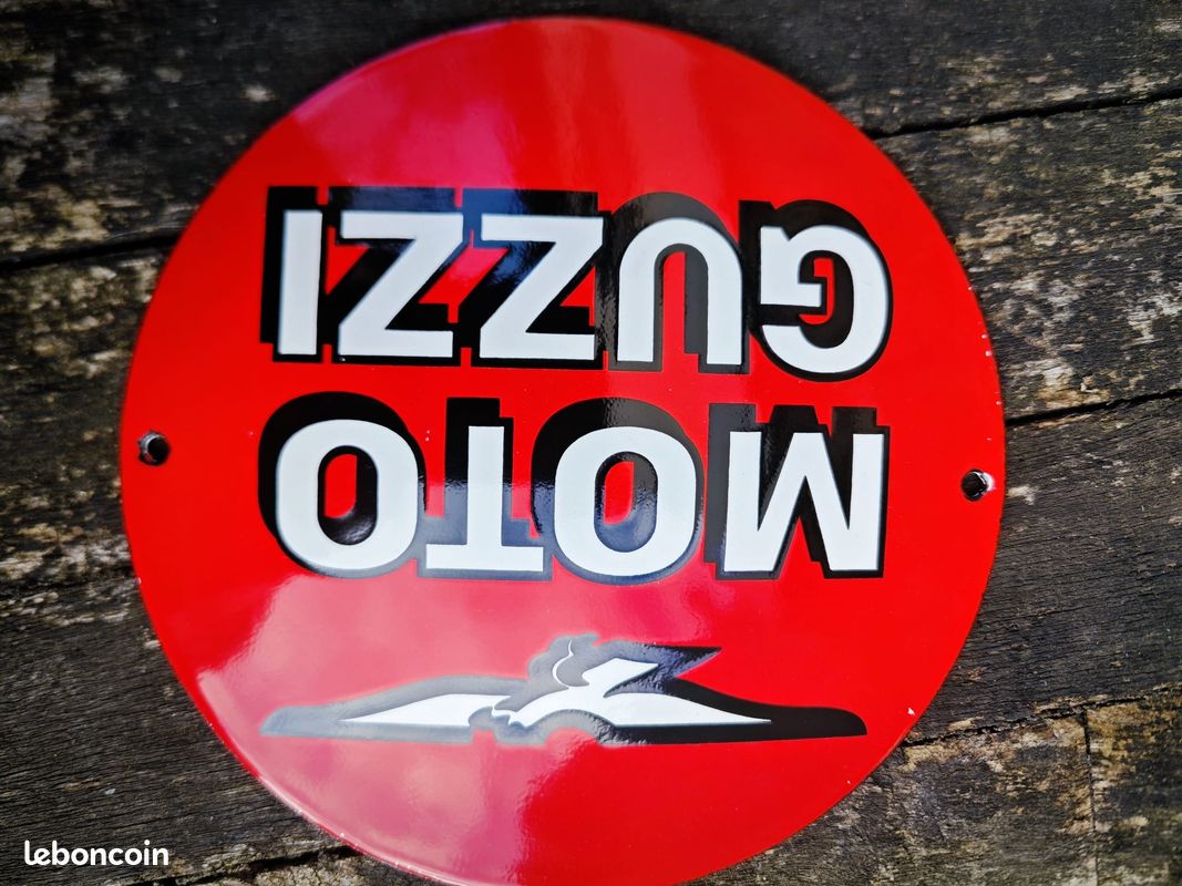 Plaque Dibond Moto Guzzi, Enseigne Déco Garage, Aluminium, Fabriquée En France