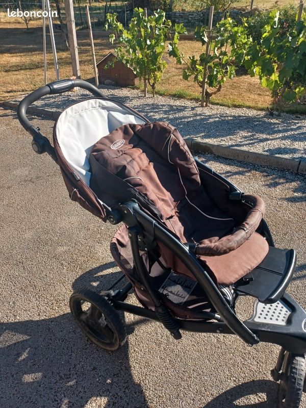 Poussette pliante 3 roues GRACO et ses 2 sièges auto (image 3)