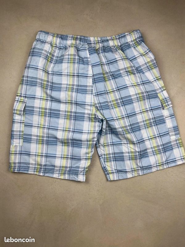 U.S polo assn Short de bain maillot tartan bleu Xl ss2576 #ss2576 (image 2)