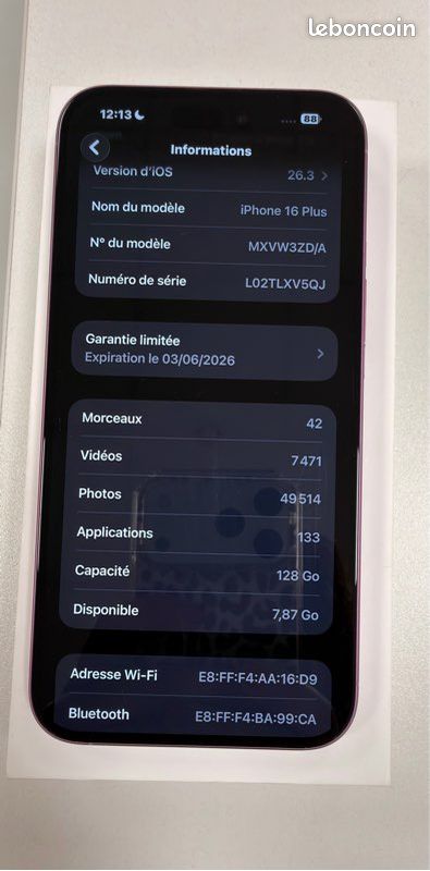 Iphone 16 plus Rose (image 3)